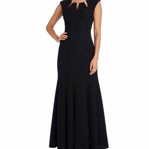 R&M Richards Embellished Keyhole Mermaid Dress NWT